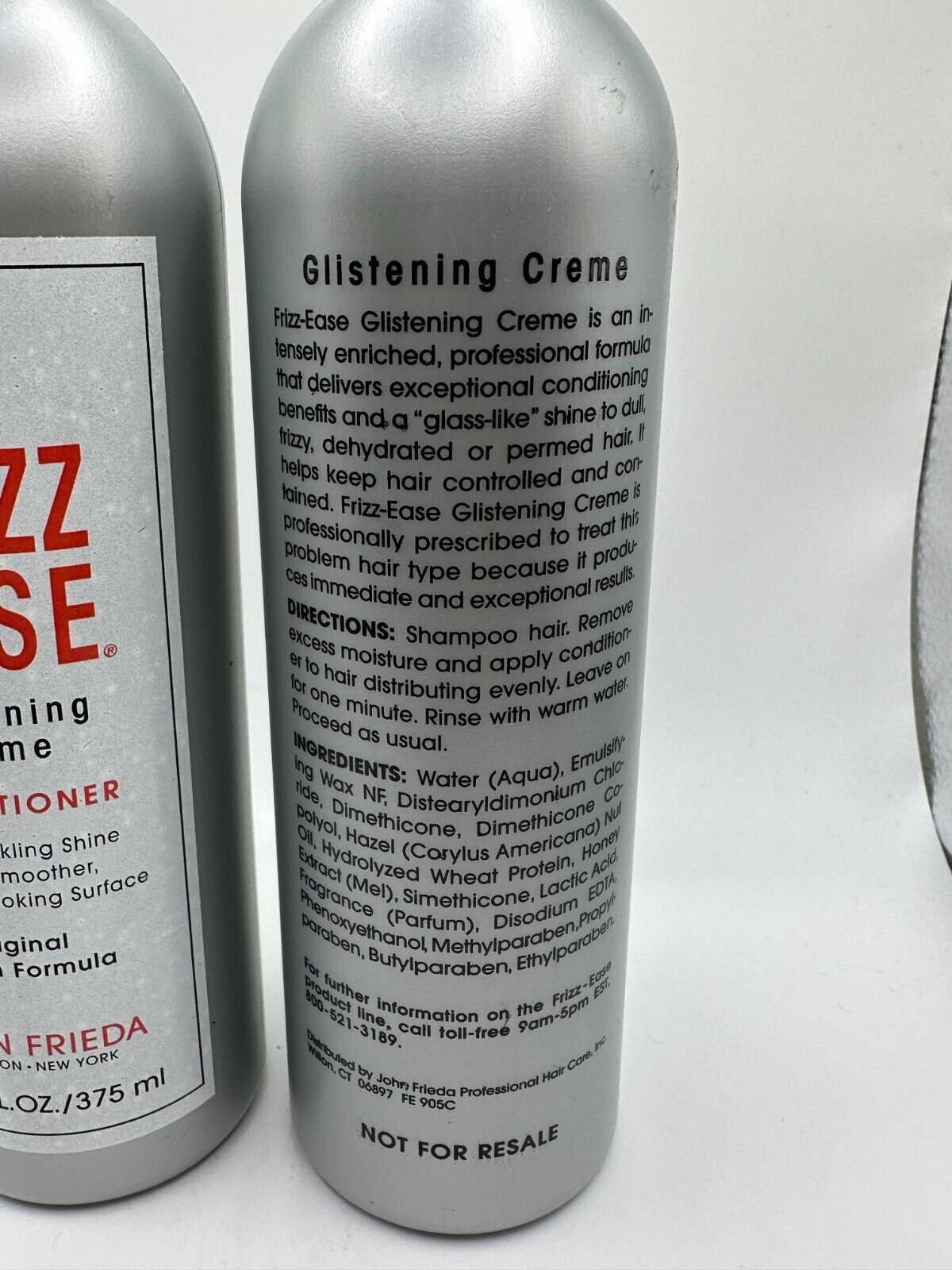 (2) John Frieda Frizz Ease Glistening Creme Defrizzing Conditioner, 12.7 oz