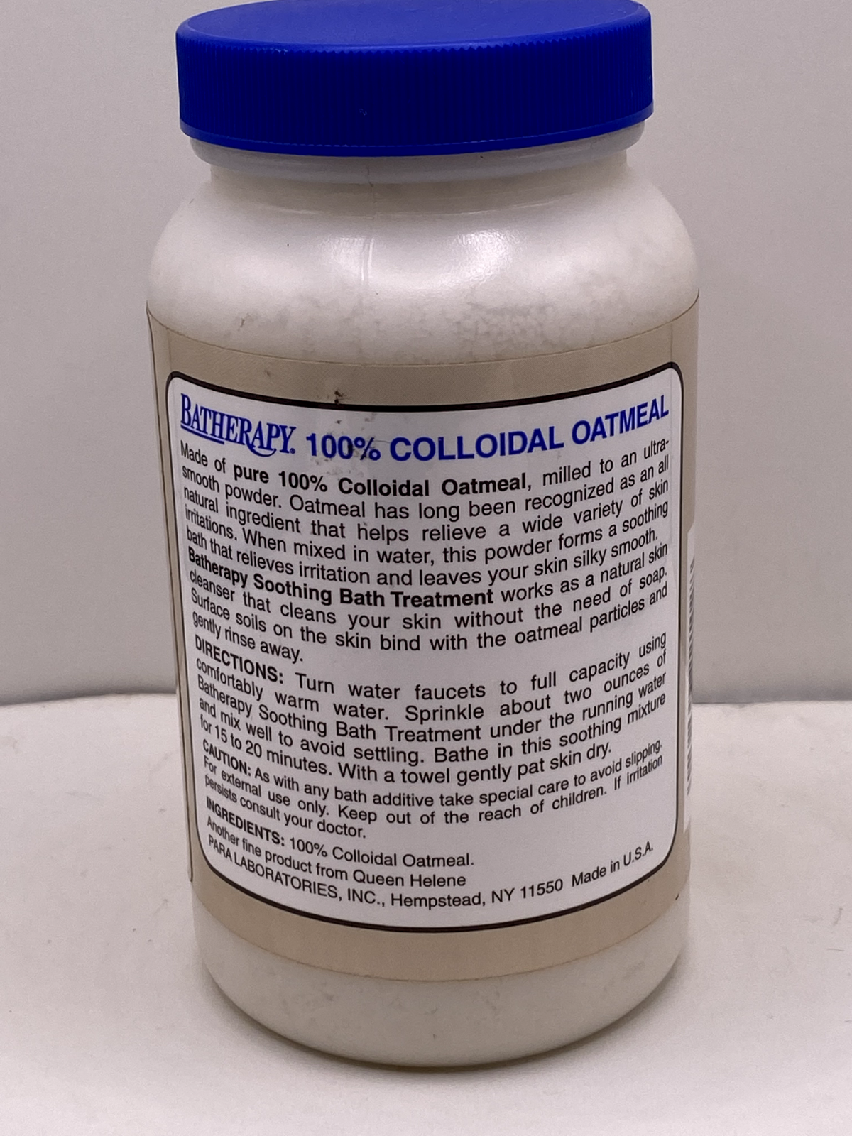 Batherapy Natural Colloidal Oatmeal Soothing Bath Treatment 7 oz Fragance Free