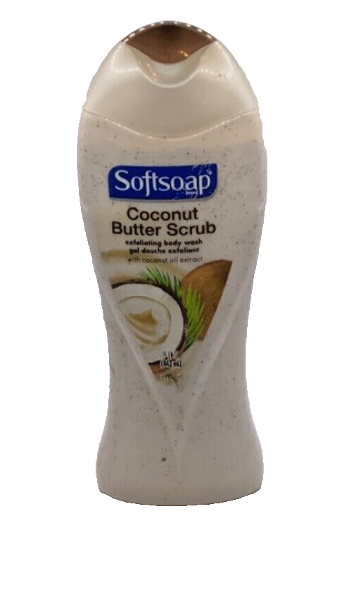 Softsoap Coconut Butter Scrub Exfoliating Body Wash 15oz