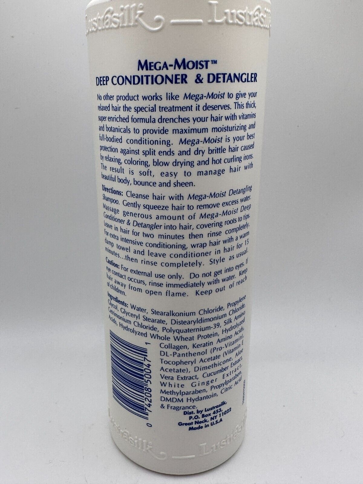 (1) LUSTRASILK MOISTURE MAX MEGA-MOIST DEEP CONDITIONER & DETANGLER 16 Fl oz.