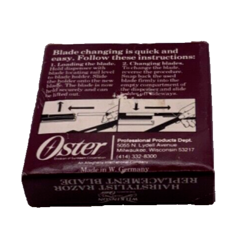 Oster Wilkinson Sword Hairstylist Razor Replacement Blades 10 Total Per Box
