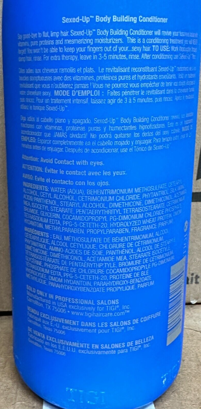 TIGI Catwalk Sexed-Up Body Building Conditioner 32 FL OZ