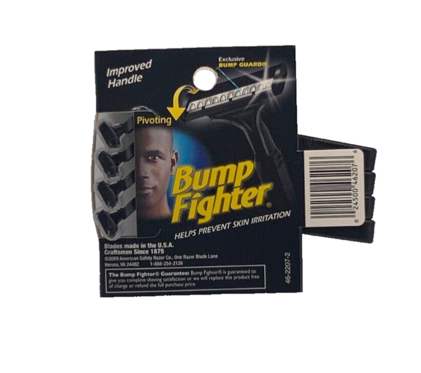 New Genuine Bump Fighter Disposable Razors - (1) Pack of 4 Razors (Discontinued)