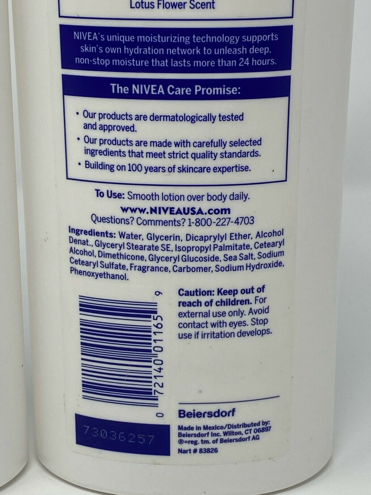 LOT 2 ~ NIVEA EXPRESS HYDRATION BODY LOTION 48 Hour 16.9 oz EA NEW HARD TO FIND