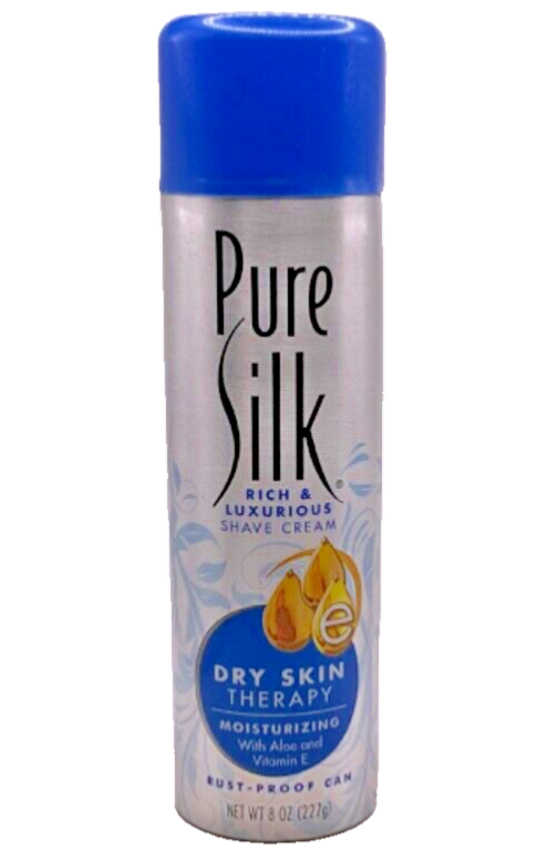 Pure Silk Rich & Luxurious Shave Cream Dry Skin Therapy / 8oz