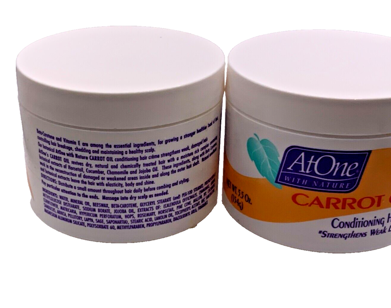 (2) AtOne Carrot Oil Conditioning Hair Creme 5.5oz