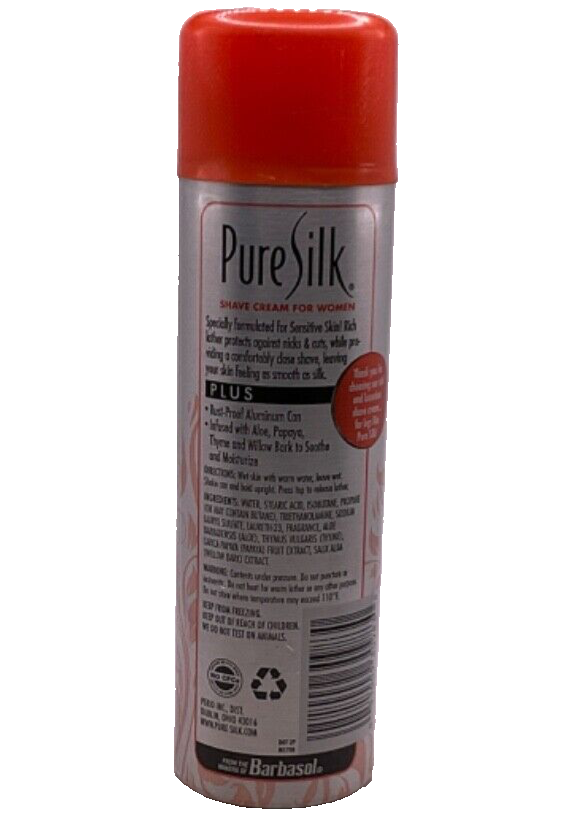 Pure Silk Rich & Luxurious Shave Cream Sensitive Cream Therapy / 8oz