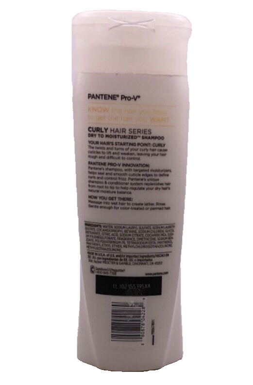 Pantene Pro-V Curly Hair Series Dry to Moisturized Shampoo / 12.6 fl oz