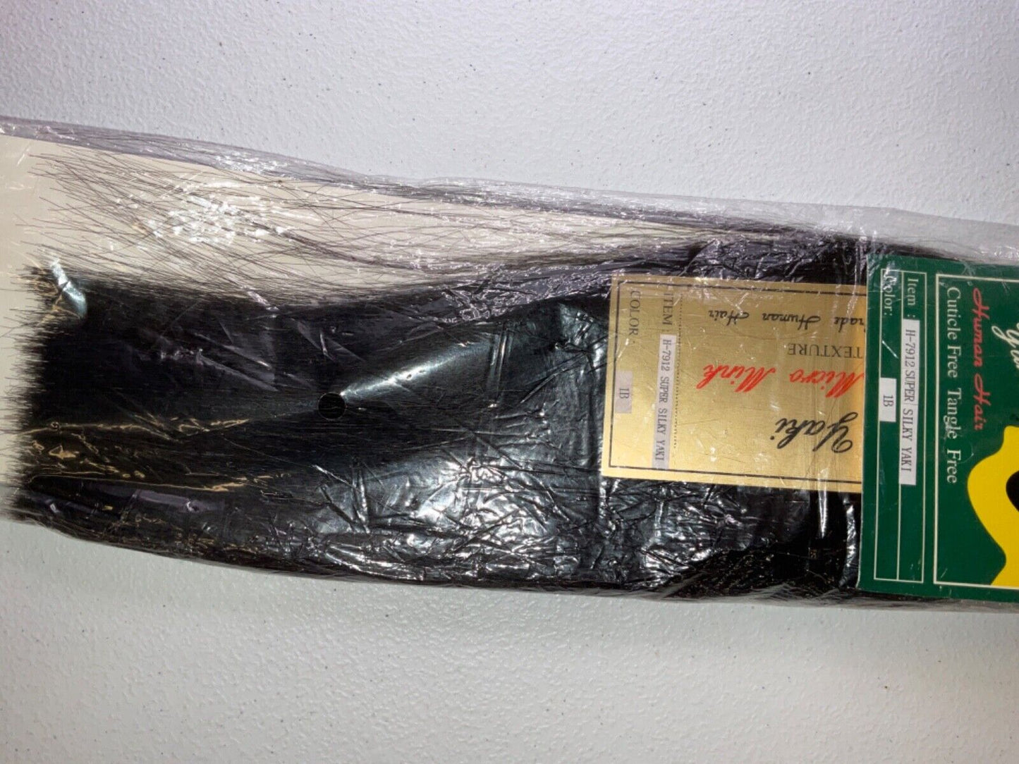 Motown Tress Human Hair Super Silky Yaki/Color 1B/12 inches