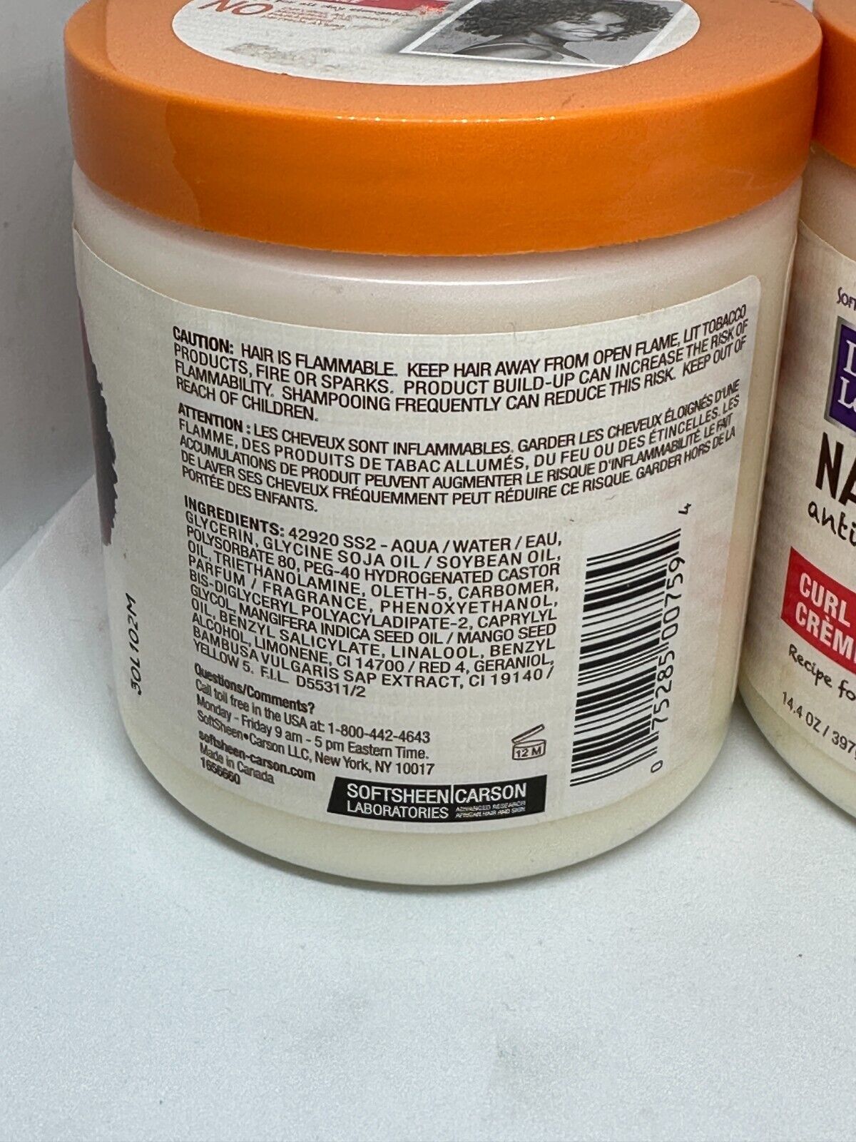 Dark and Lovely Au Natural Curl Defining Creme Glaze 14 oz (Pack of 2)