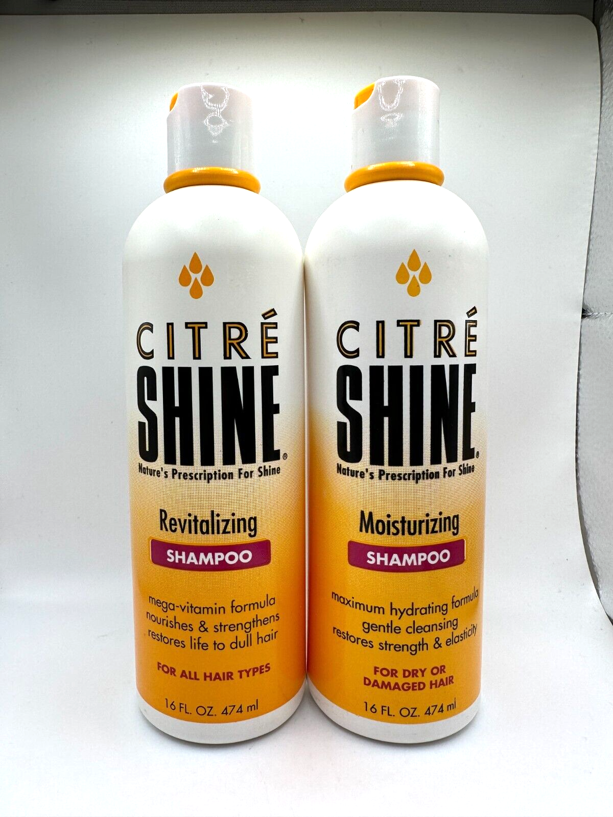 (2) Citre Shine Moisturizing Shampoo For Dry Damaged Hair - 16 fl oz