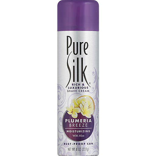 Pure Silk Rich & Luxurious Shave Cream in Plumeria Breeze / 8oz
