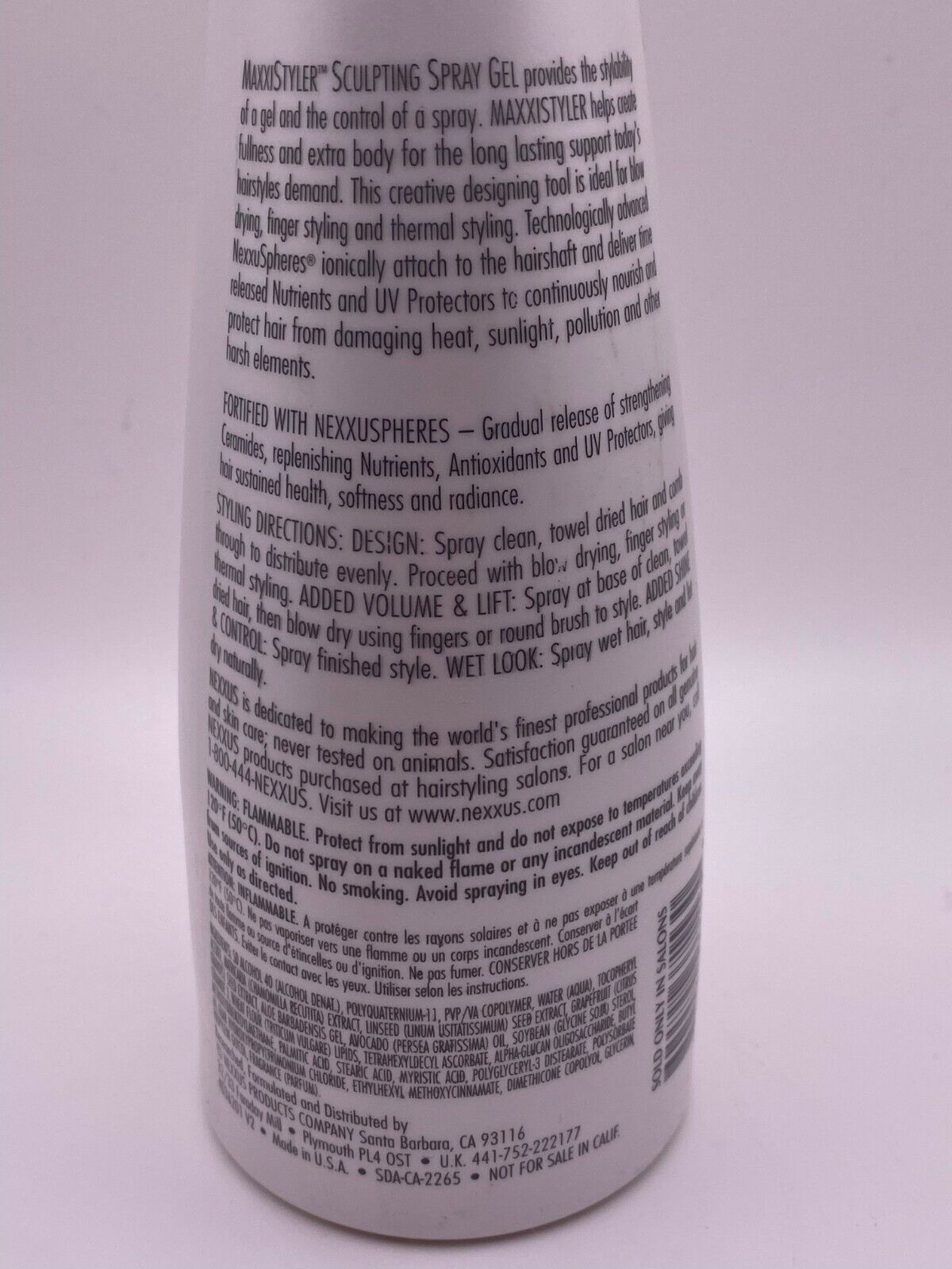 Nexxus Maxxistyler Sculpting Spray Gel – 13.5 oz – Fast