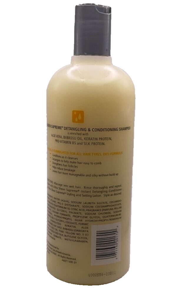 Johnson Products Ultra Sheen Supreme Detangling Conditioning Shampoo 25.4 fl oz