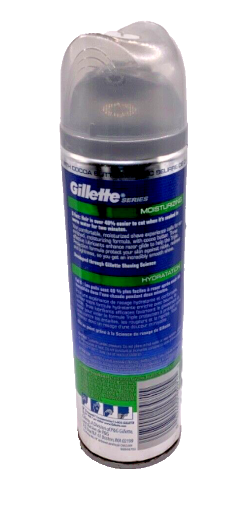 Gillette Series Shave Gel Moisturizing Hydration With Cocoa Butter 7oz