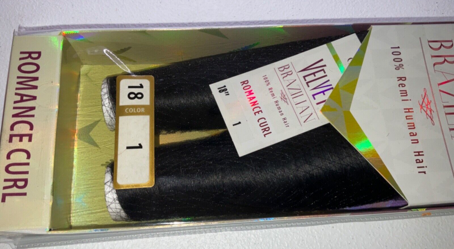 Outre Velvet Brazilian 18" #2 100% Remi Human Hair Romance Curl