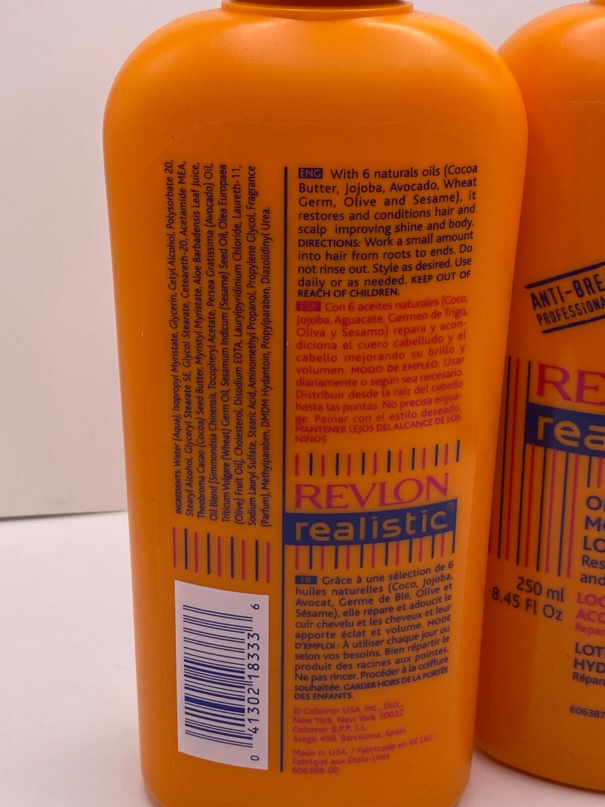 (2) Revlon Realistic Oil Moisturizing Lotion 8.45 oz