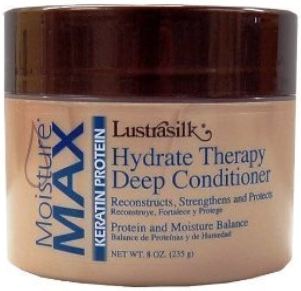 Lustrasilk Moisture Max Keratin Protein Hydrate Therapy Deep Conditioner/8oz