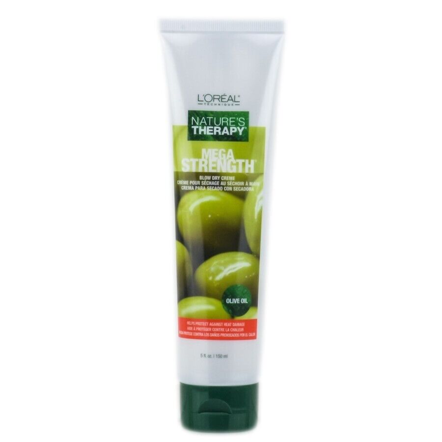 L'Oreal Nature s Therapy Mega Strength Blow Dry Creme 5 oz Olive Oil NEW