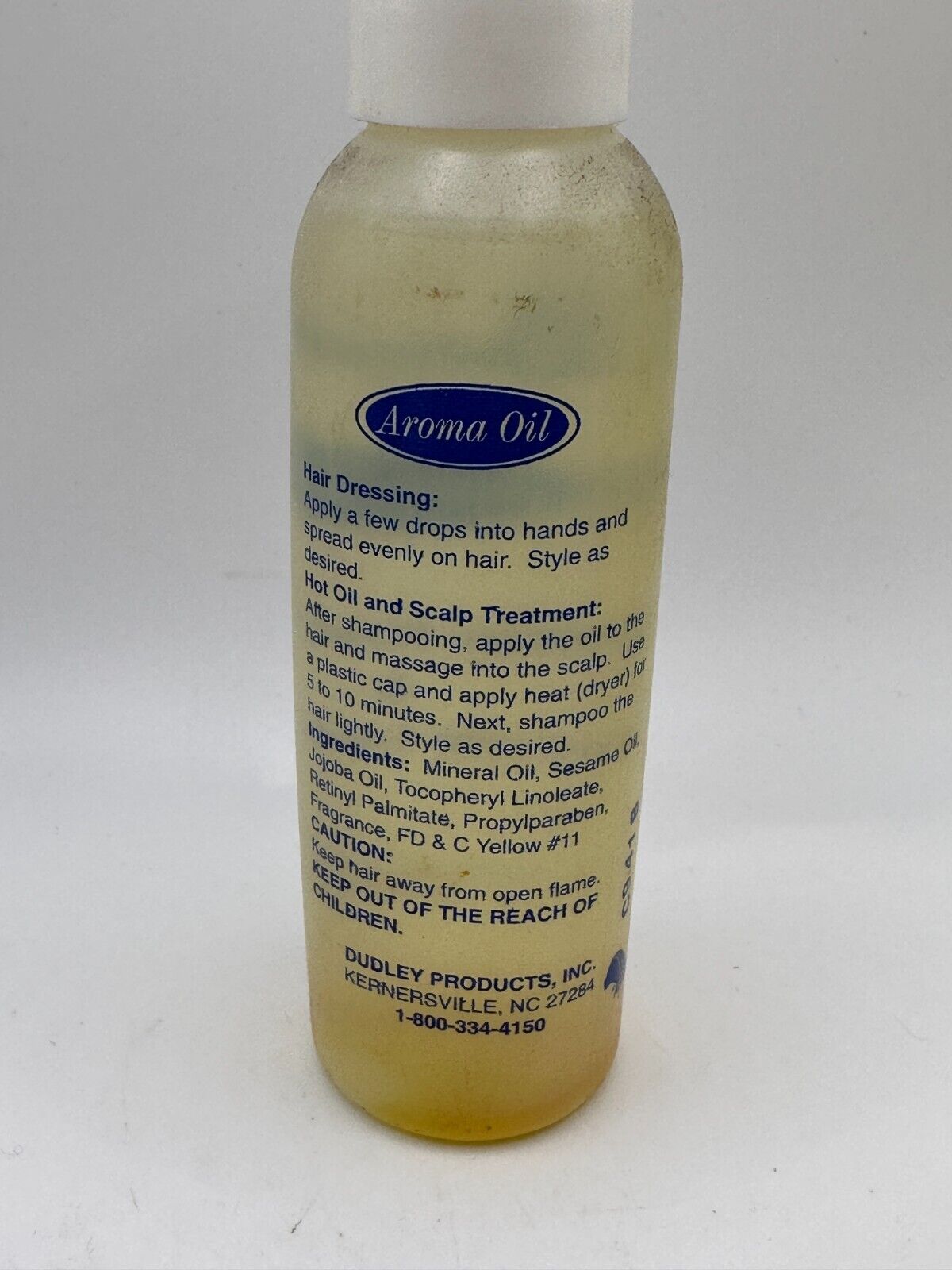 Dudley Aroma Oil Hair Dressing & Hot Oil Treatment - 4 fl oz
