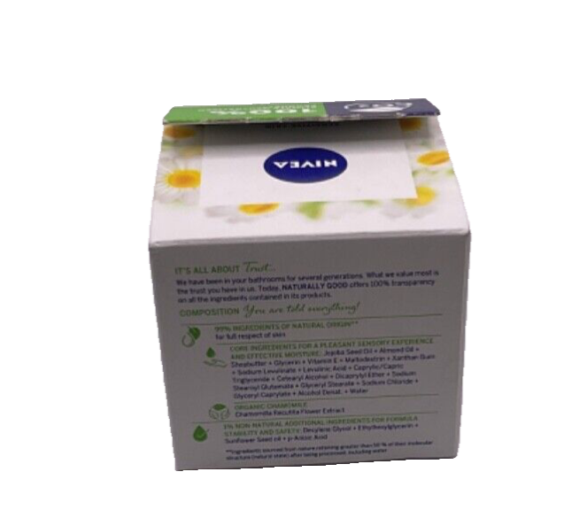 NIVEA NATURALLY GOOD SENSITIVE DAY CREAM+ORGANIC CHAMOMILLE 50ml/1.7 fl oz CO2