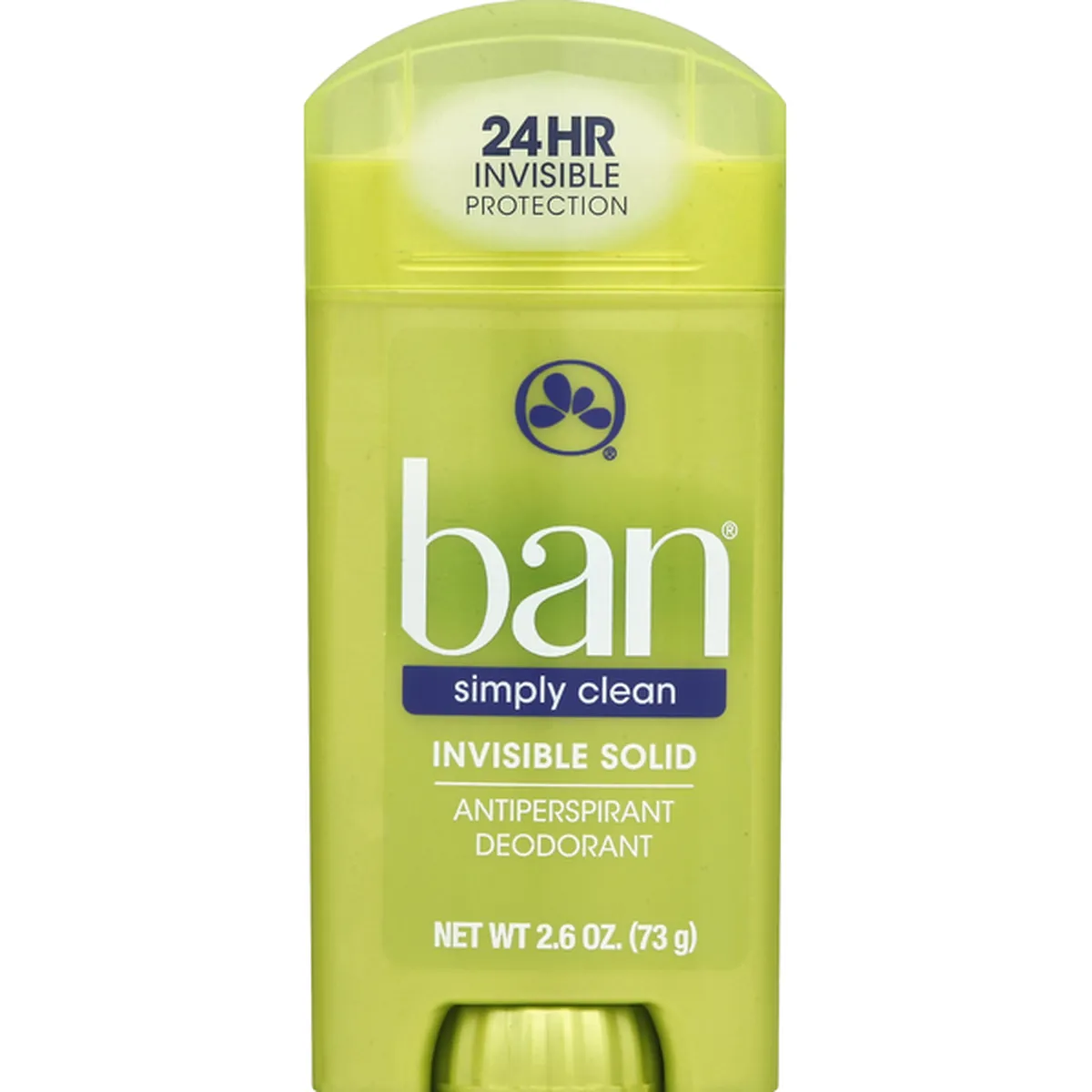 Ban Simply Clean Invisible Solid Antiperspirant Deodorant/2.6 oz