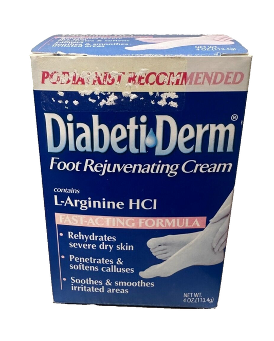 DiabetiDerm Foot Rejuvenating Cream L-Arginine HCI 4oz