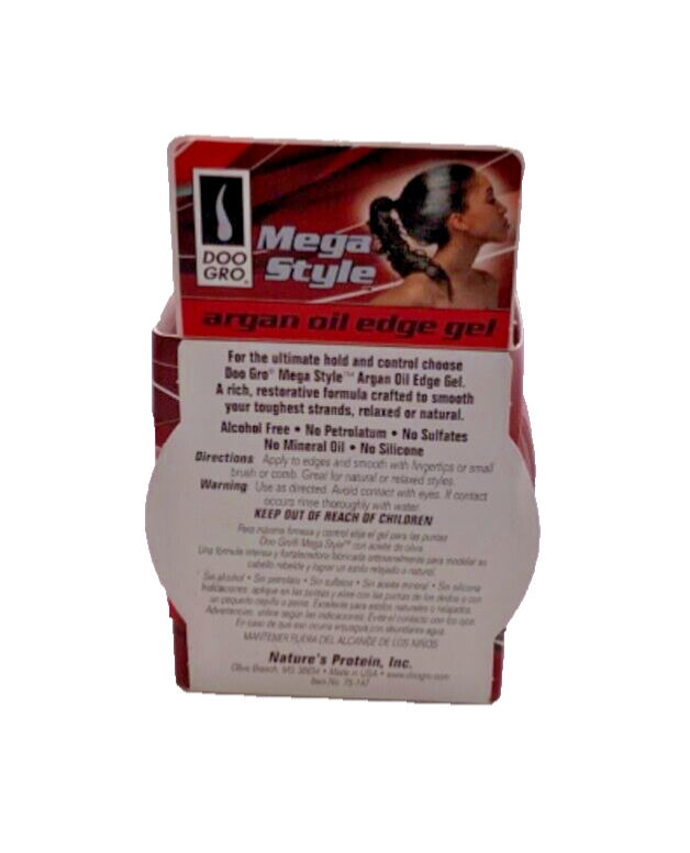 Doo Gro Mega Style Edge Gel With Argan Oil 2.25oz