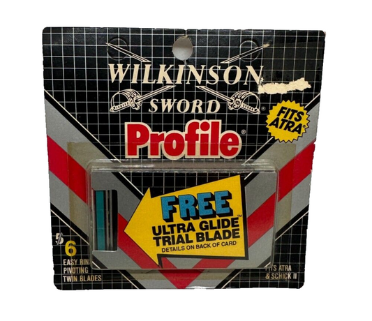 Sealed 6 Pack Wilkinson Sword Profile Easy Rinse Razor Blades Fits Atra/Schick