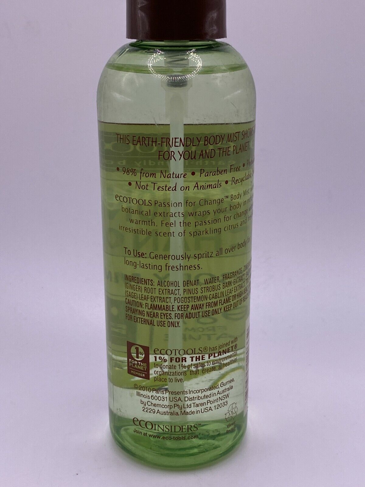 EcoTools Body Mist, Passion For Change, 6 oz.