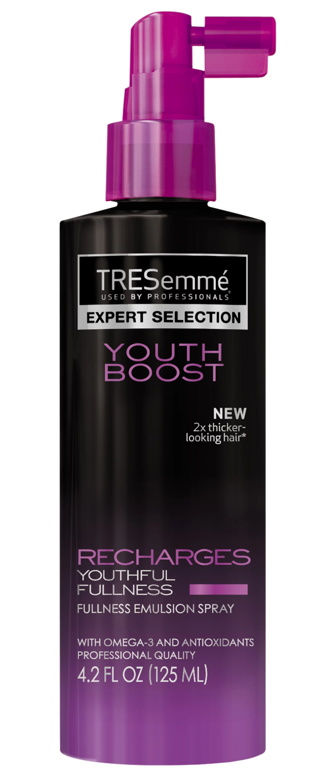 TRESemme Youth Boost Fullness Emulsion Spray Recharges Youthful 4.2 oz.