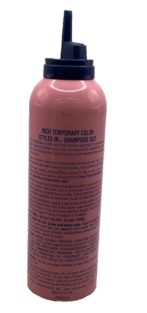 Roux Fanci-Full Color Styling Mousse #43 Platinum Plus / 6oz No Cap!