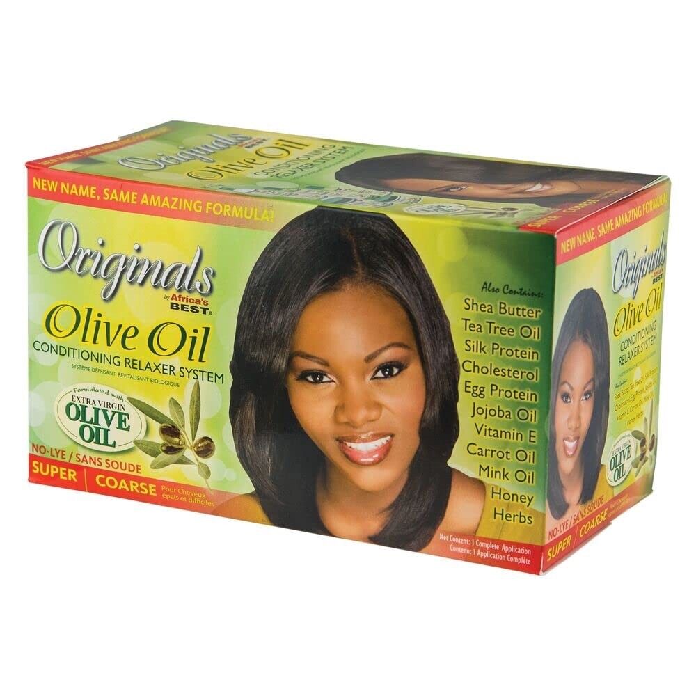 Africa's Best Originals Olive Oil Conditioning Relaxer System-Super Strength