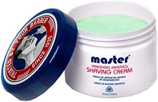 Master Vanishing Menthol Shaving Cream 10.5oz.