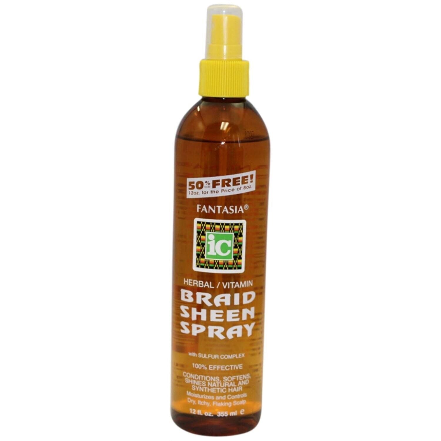 Fantasia IC Herbal/Vitamin Braid Sheen Spray/12 fl oz