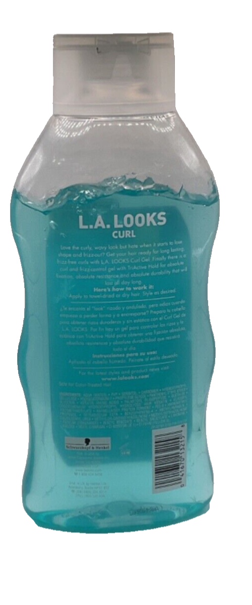 LA Looks Curl Level 8 Mega Hold Hair Gel 20 Oz Styling Frizz Control Defining