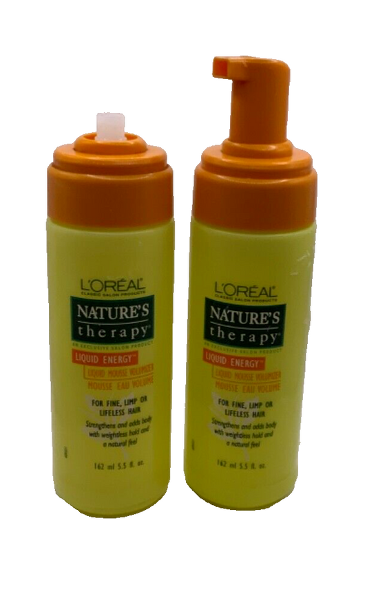 L'Oreal Nature's Therapy Mousse Volumizer 5.5oz (2Pack) Missing Cap