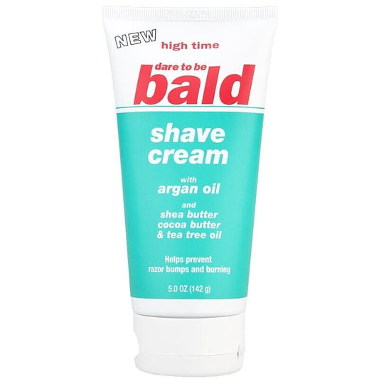 High Time Dare to be Bald Shave Cream with Argan Oil - 5 oz (142 g)