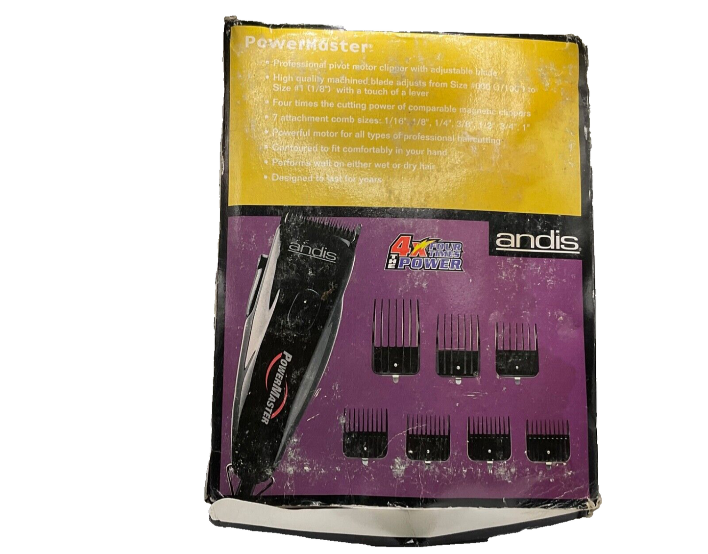 Andis Power Master With Machined Blade 4x Four Times Power