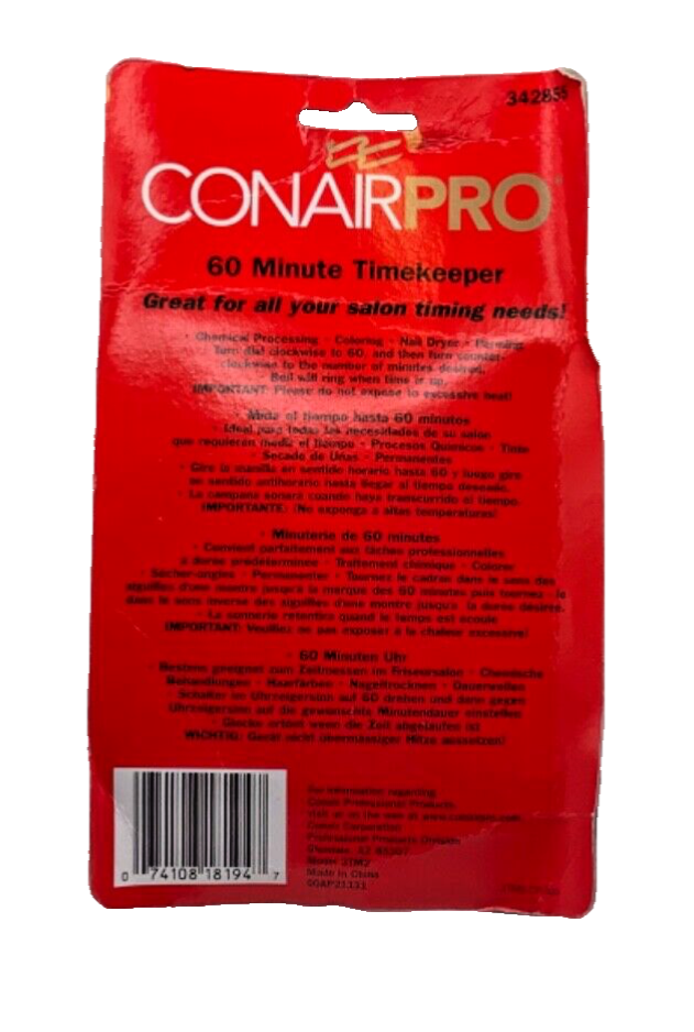 Conair Pro Plimatic Salon 60 Minute Timekeeper Extended 3-Second Ring