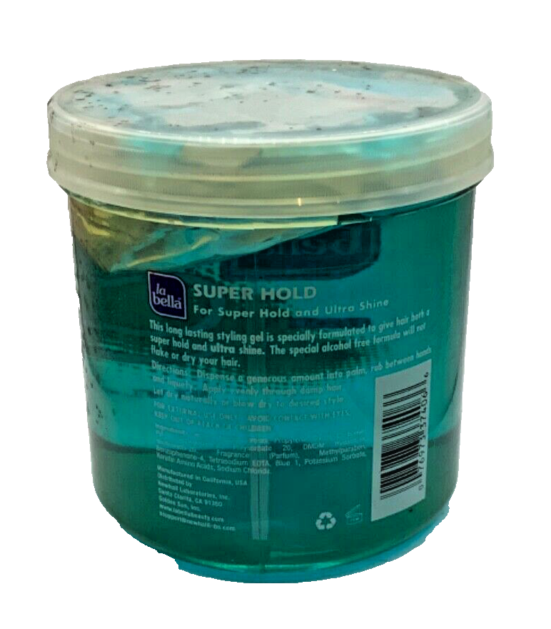 La Bella Styling Gel #10 Super Hold No-Flaking 40oz