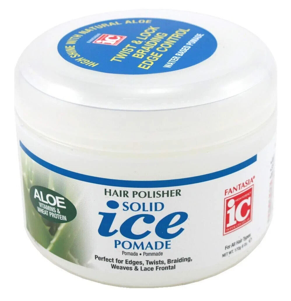 Fantasia ICE Hair Polisher ALOE SOLID ICE POMADE 6 OZ