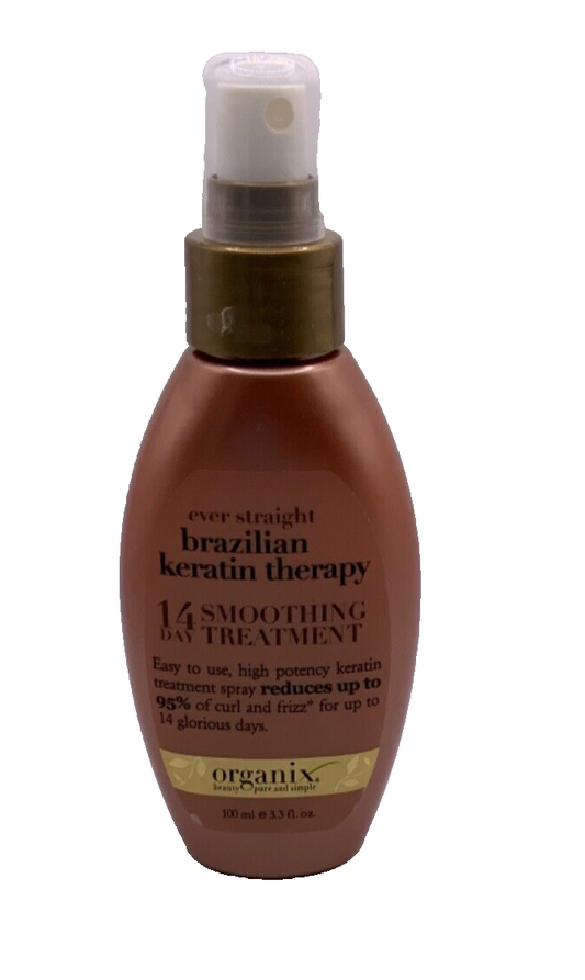 Organix Ever Straight Brazilian Keratin Therapy 14Day Smoothing Treatment 3.3 OZ