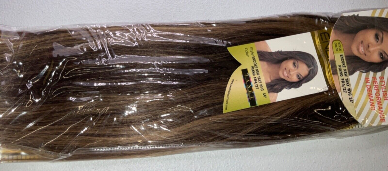 Encore 100% Human Hair New Yaky WVG Color Piano FR4/27 (14 inches)