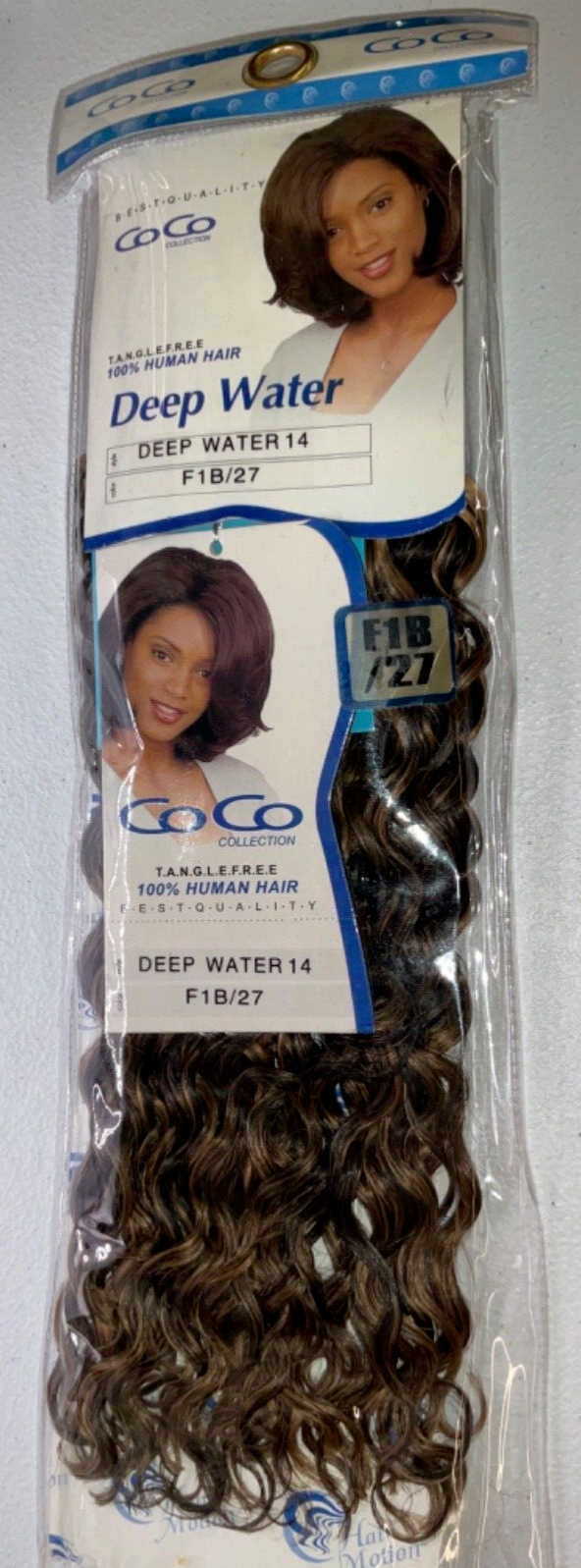 Coco Collection 100% Human Hair Deep Water Color F1B/27 (14 inches)