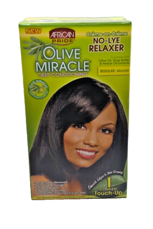 Olive Miracle Deep Conditioning Creme On Creme No-Lye Relaxer Regular 1 App