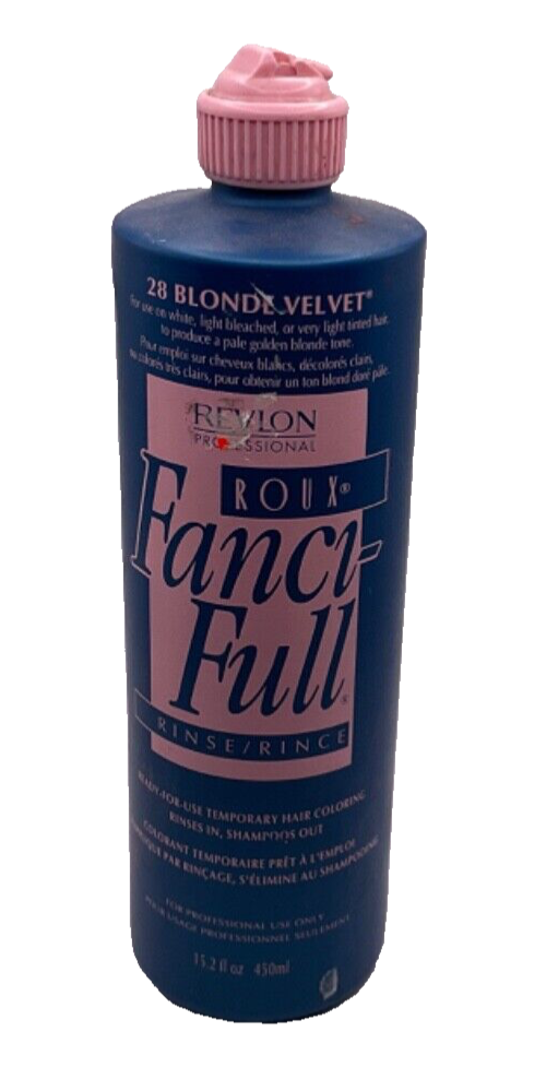 Roux Fanci-Full Rinse #28 Blonde Velvet Temporary Hair Coloring 15 Oz