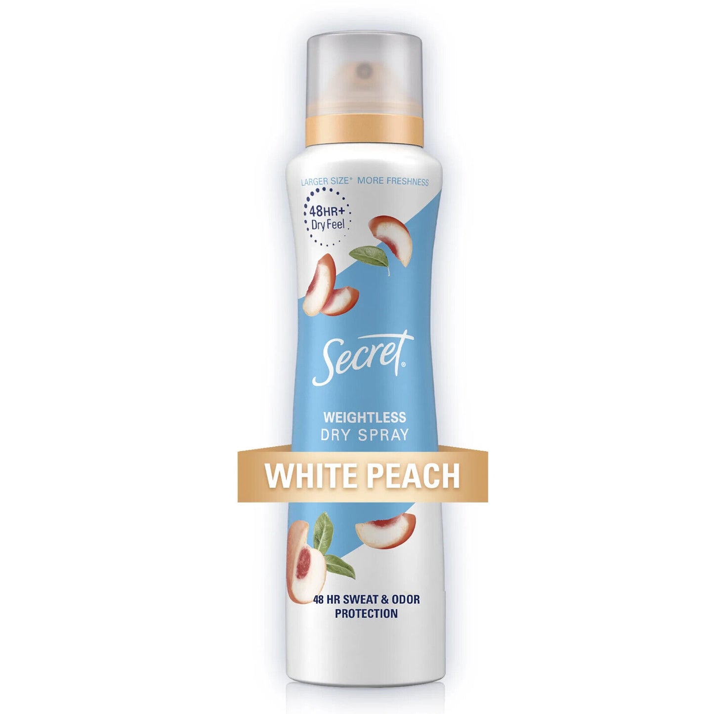 Secret Dry Spray Antiperspirant Deodorant  White Peach and Argan Oil  4.1 oz