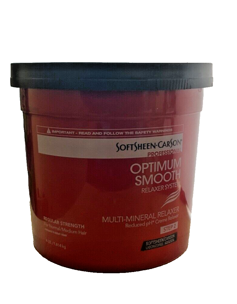 SoftSheen Carson Optimum Smooth Multi Mineral Relaxer SUPER Strength Step 2 /4LB