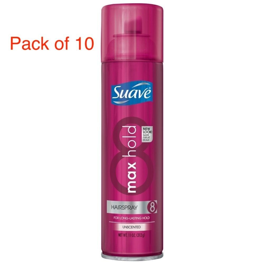 SUAVE HAIR SPRAY AEROSOL MAX HOLD SCENTED 11OZ *Damaged